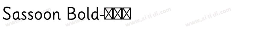 Sassoon Bold字体转换